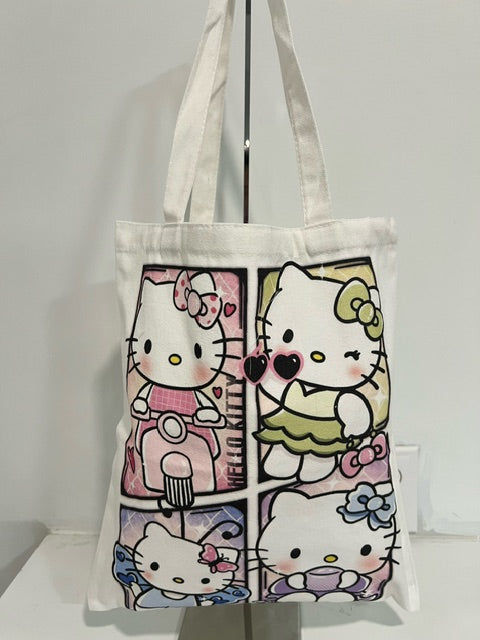Kawaii Kitty Tote Bag