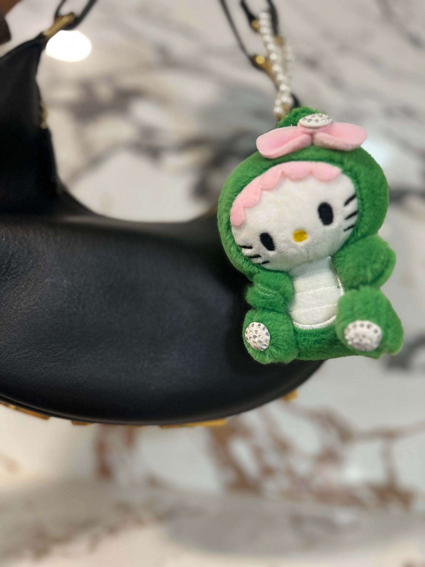 Dino Kitty Keychain