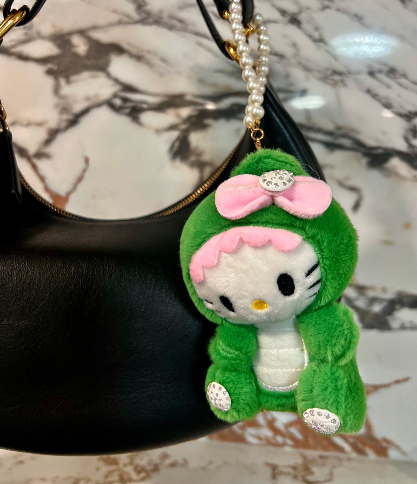Dino Kitty Keychain