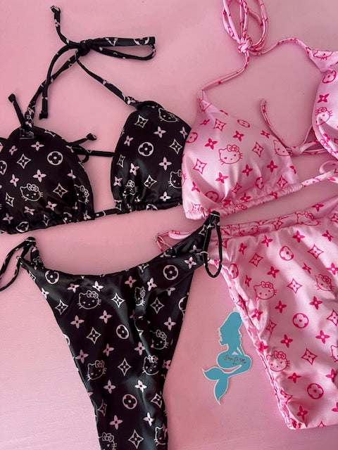Hello Kitty Satin Bikini- Pink