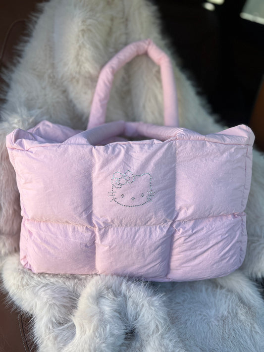 Pink Puffy Tote