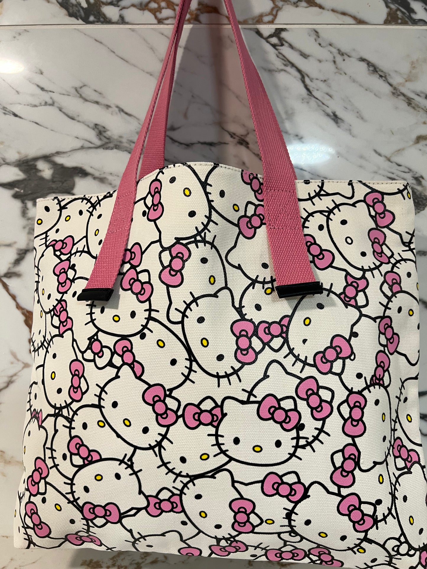 Pink Hk Tote Bag