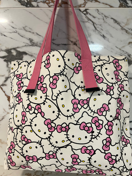 Pink Hk Tote Bag