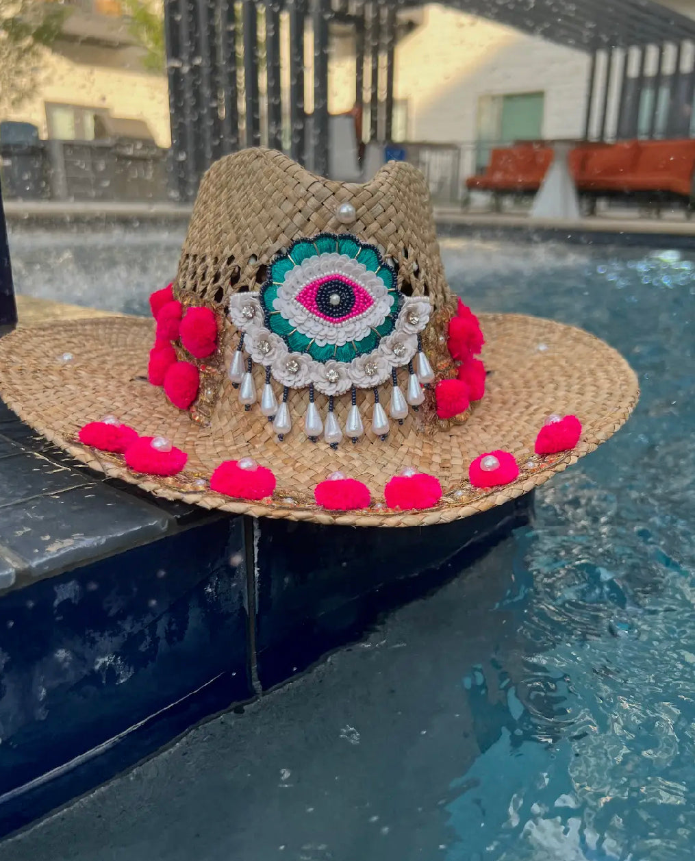 Evil Eye Beach Hat