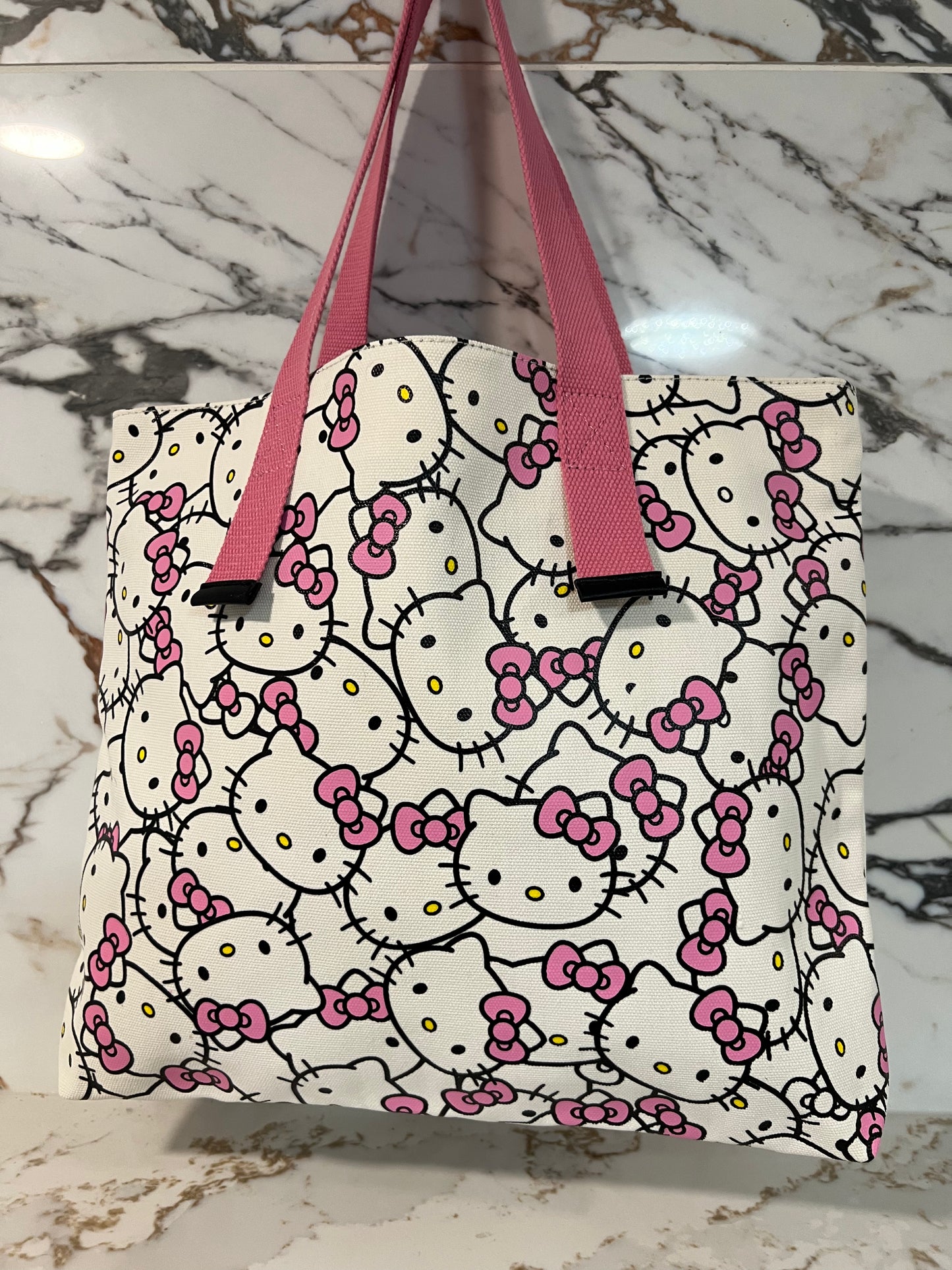Pink Hk Tote Bag