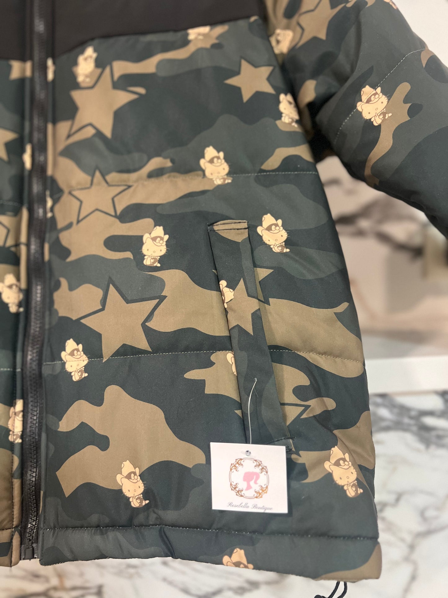 Camo Kitty Puff Jacket