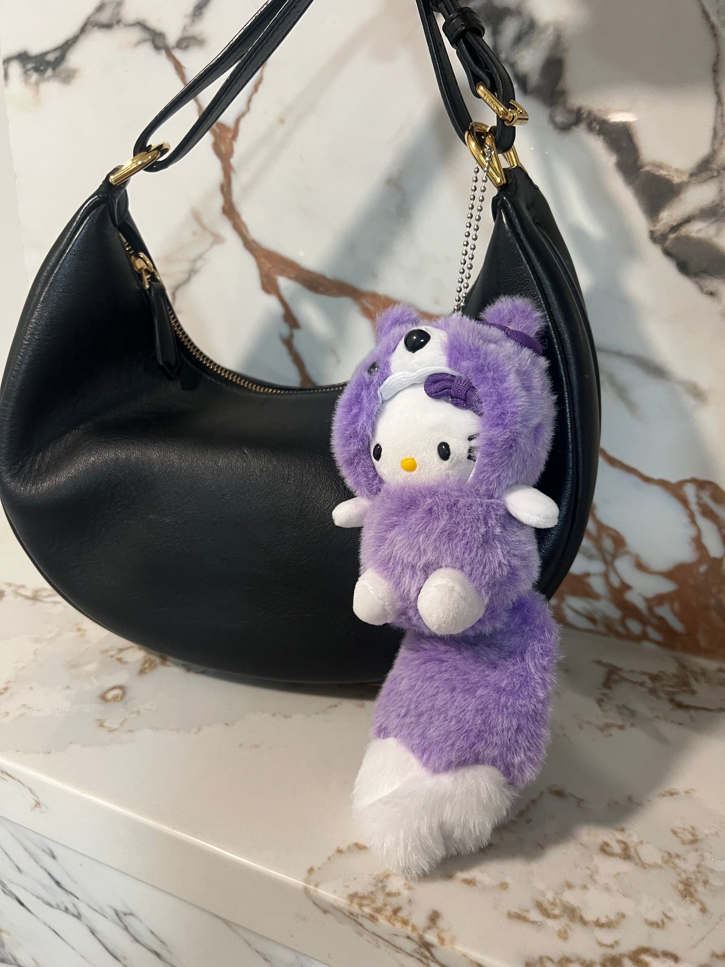 Kitty keychain Purple